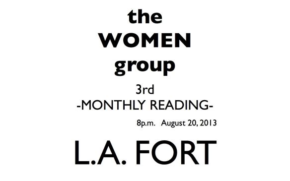 3rd MONTHLY READING @ L.A. FORT